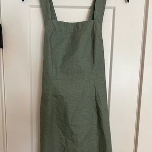 Green Linen Dress
